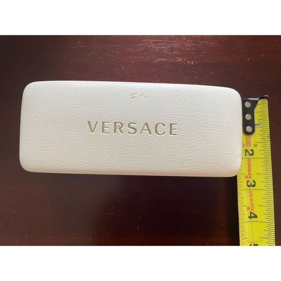Versace White Hard Clamshell Eye Case With Cloth - Picture 9 of 14